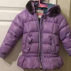 Hanna Andersson girls coat size 110 age 5-6